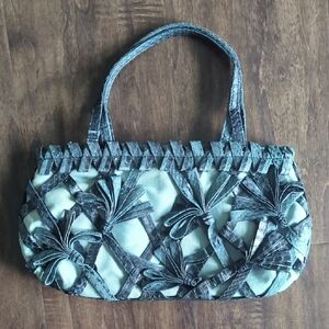 David & Scott Art Deco Leather Detail Purse